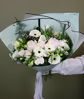 Букет цветов WHITE lux